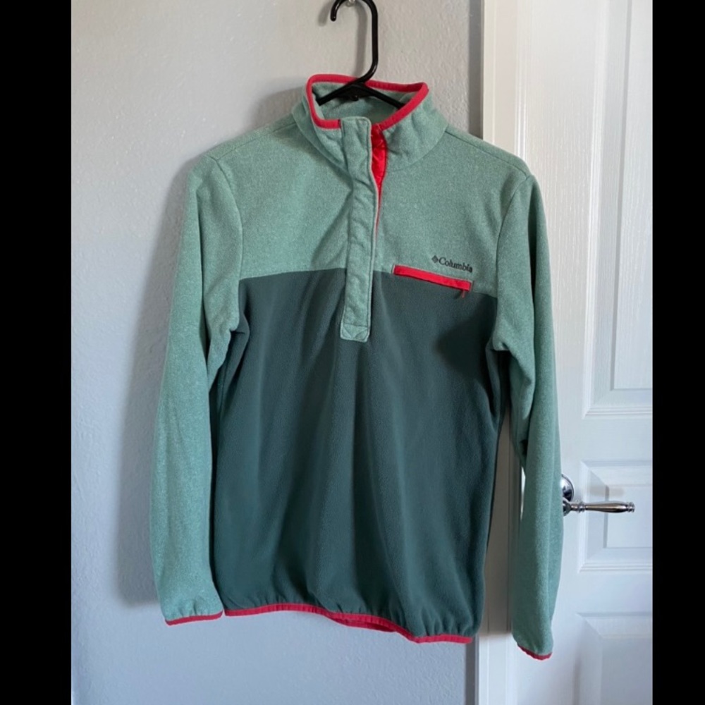 Columbia pullover fleece jacket